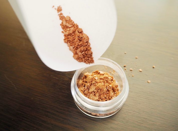 さらに細かく粉砕