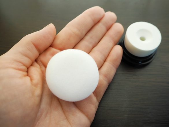 パフは取り外して洗うことができない