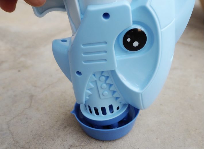 シャボン玉液をつけたら