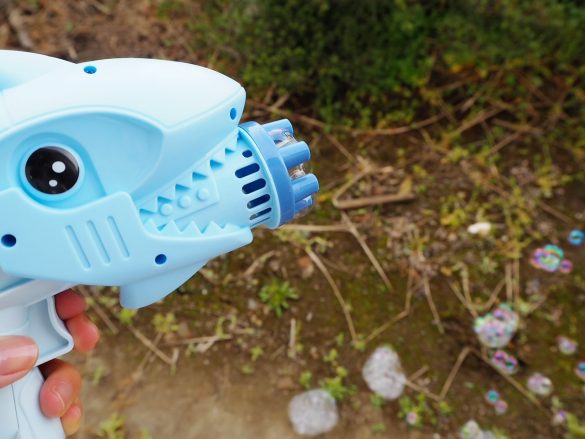 使い始めは多少シャボン玉が出にくい