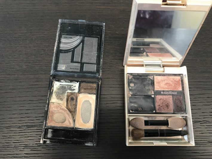 ほぼ空のコスメ