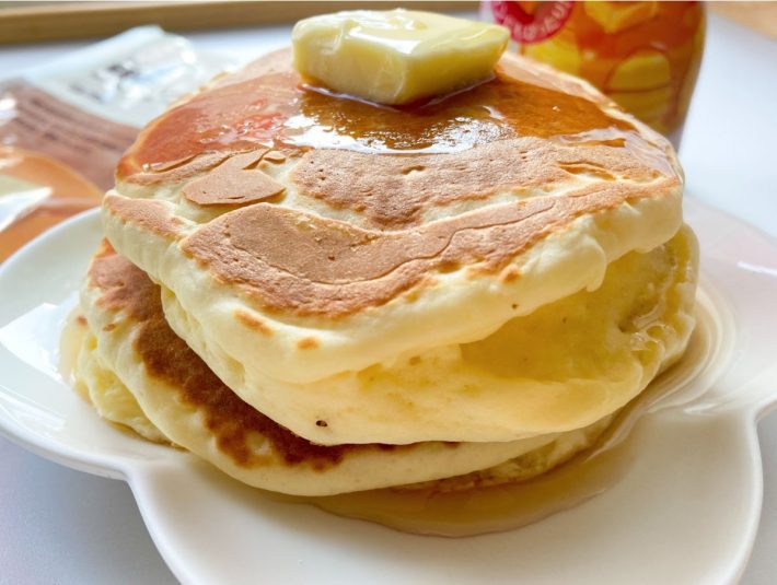ふっくら・もっちりパンケーキで食べ応え◎