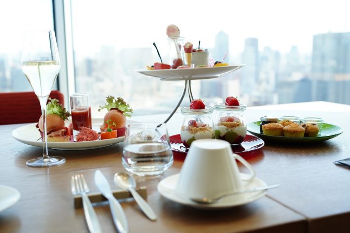 ホテルでのアフタヌーンティー