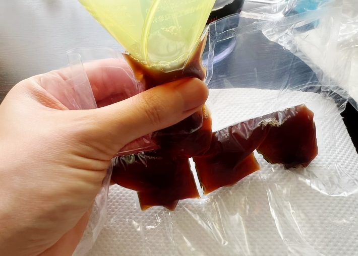 こぼれないようにゆっくり