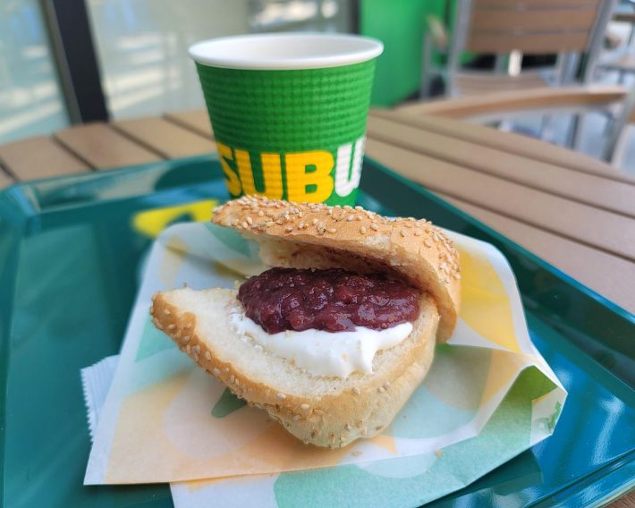 店舗限定、時間限定で提供される「あんこ＆マスカルポーネ」190円（税込）