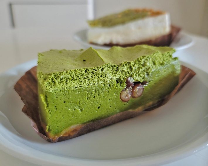 アーモンドミルクの抹茶ムース 485円