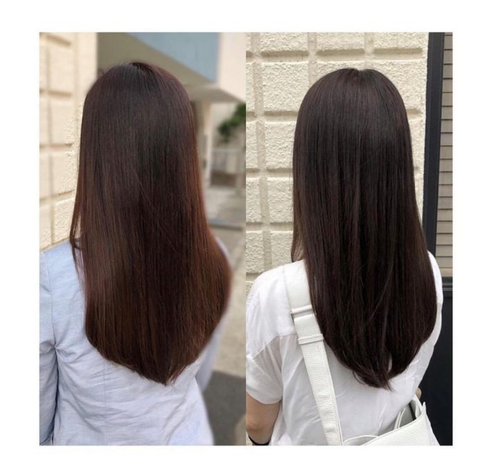 美髪を目指した初期のころの変化　髪色だけでも違ってみえる