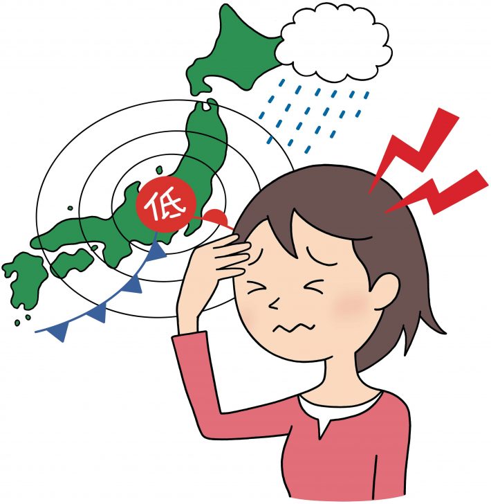 天気痛の原因は気圧の変化