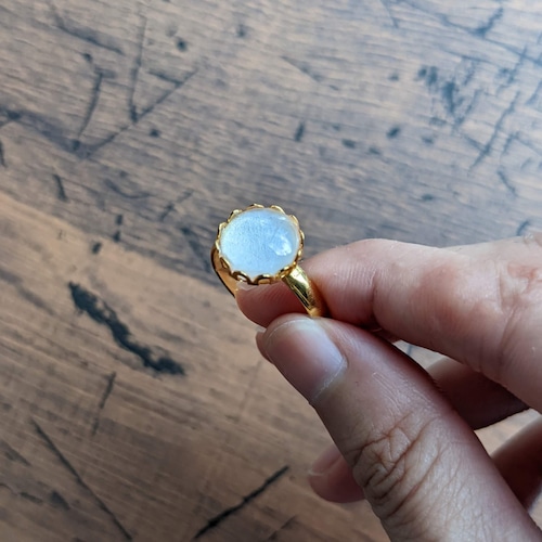 Kino.Q「溶ける指輪　バラのつぼみ赤」