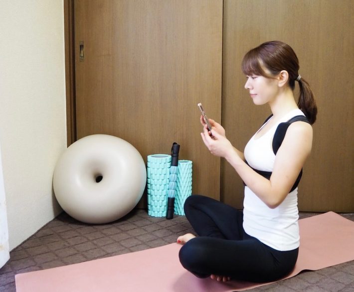 スマホ中にも装着