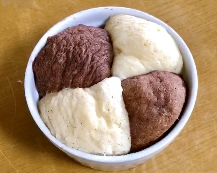 完成した豆腐の腸活パン