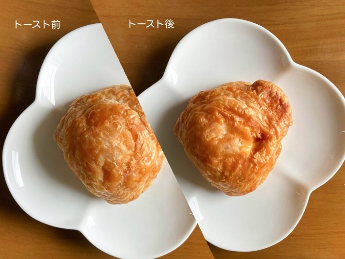 トーストするとサクッとしたパイ生地が復活