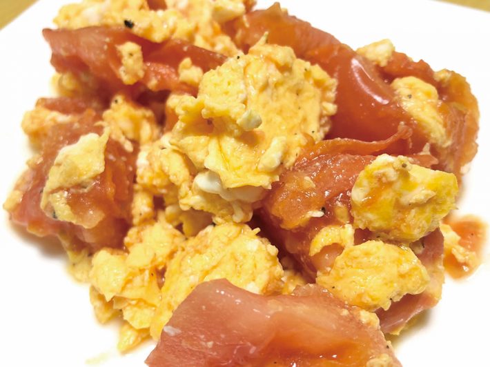 トマトの卵炒め