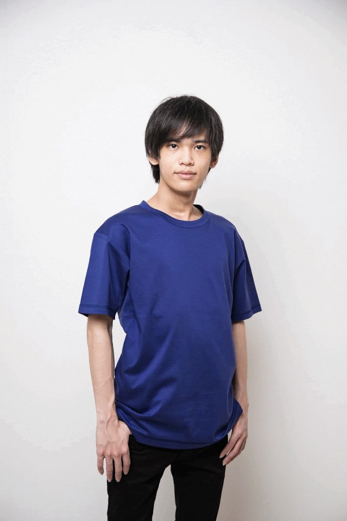 縫い目が外側＆タグなしのやさしいTシャツも開発