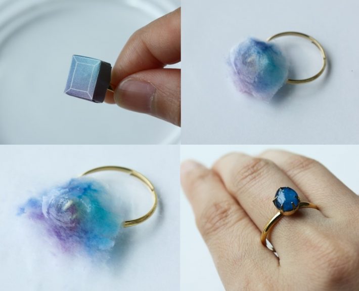 Kino.Q「溶ける指輪　紫陽花カラー」