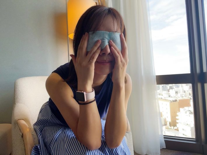 目もとがひんやり！