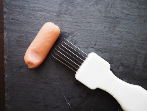 ウインナーも切ってみた