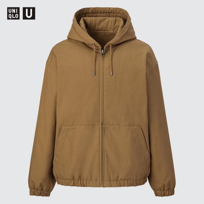 UNIQLO・フーデッドジップアップブルゾン