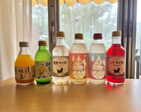 冷蔵庫には和歌山のご当地飲料がそろっていました。もちろんアルコールも