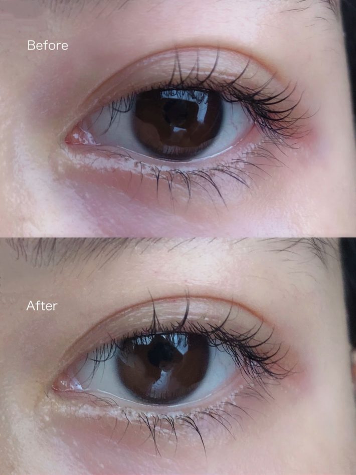 まつげがイキイキとした印象になった