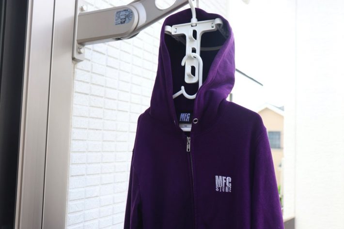 フード裏までしっかり乾かせる