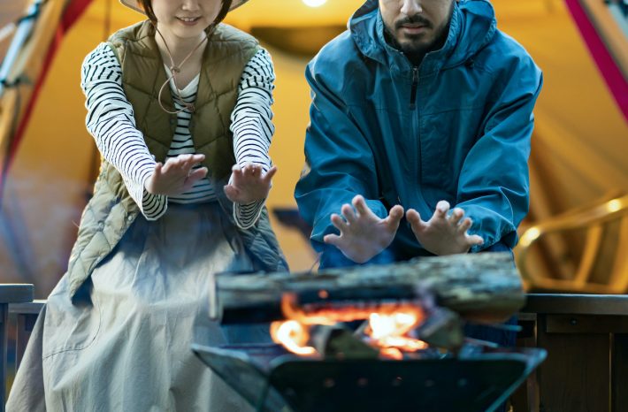 地域のアウトドアサークルで知り合った夫