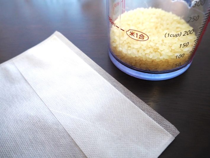 茶わん1杯分のお米を湯炊き