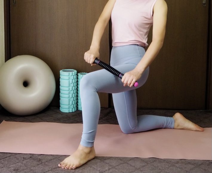 太ももも表側も裏側も簡単にほぐせる