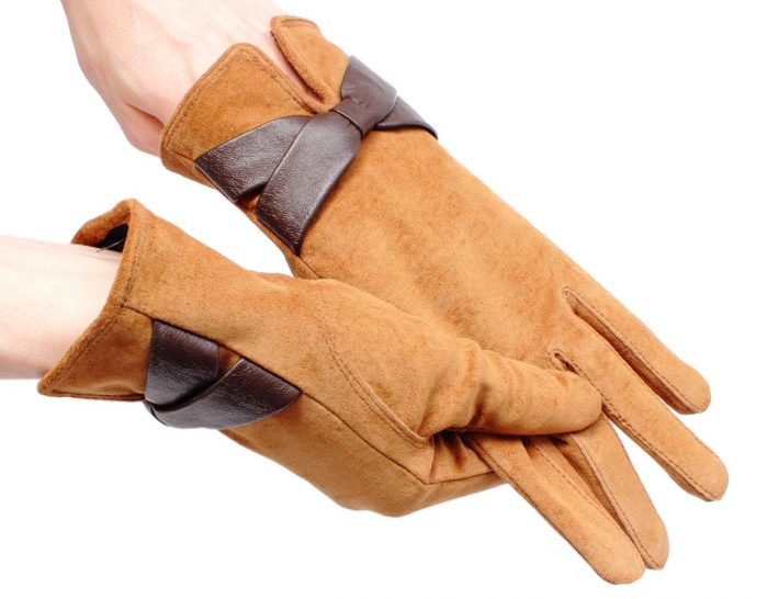 スウェードの手袋