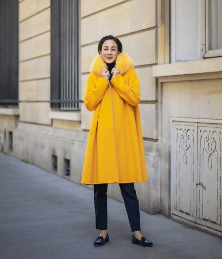 カナリアイエローのコート2