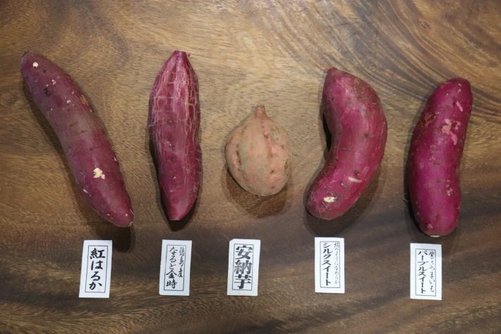 5種類のさつまいも食べ比べ