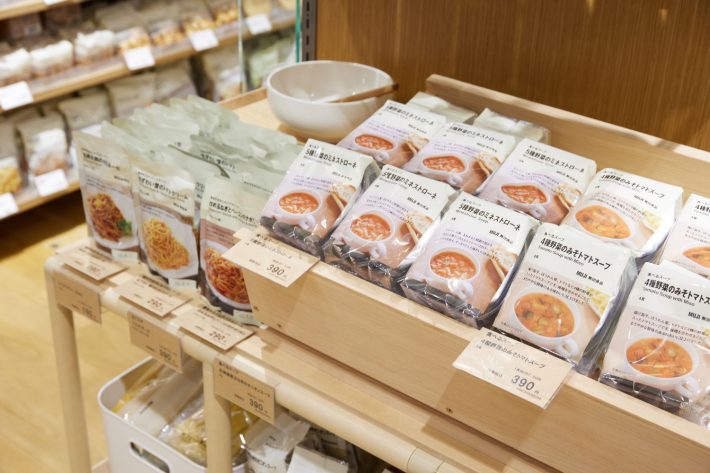 無印良品500の食品各種