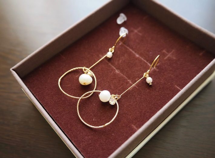 「パールメタルマルピアス」