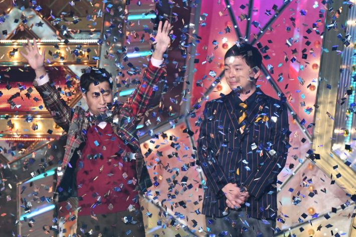 ウエストランド_優勝決定写真1 　©M-1グランプリ事務局