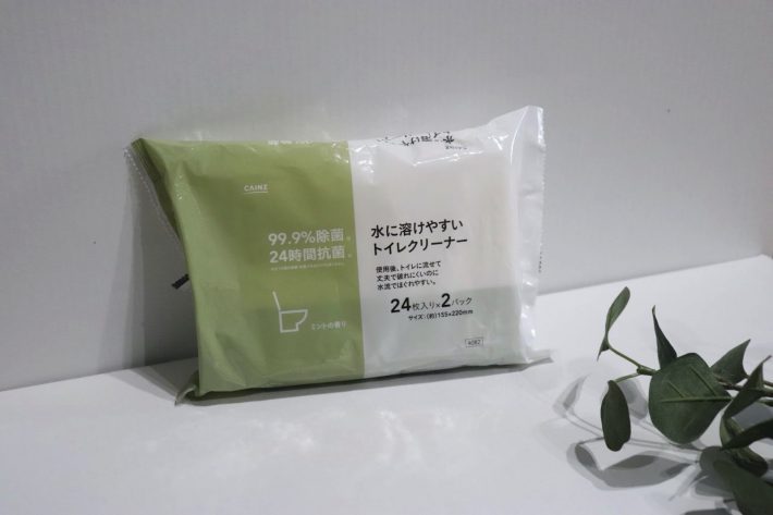 「水に溶けやすい　トイレクリーナー　24枚入り×2パック」（198円/税込）