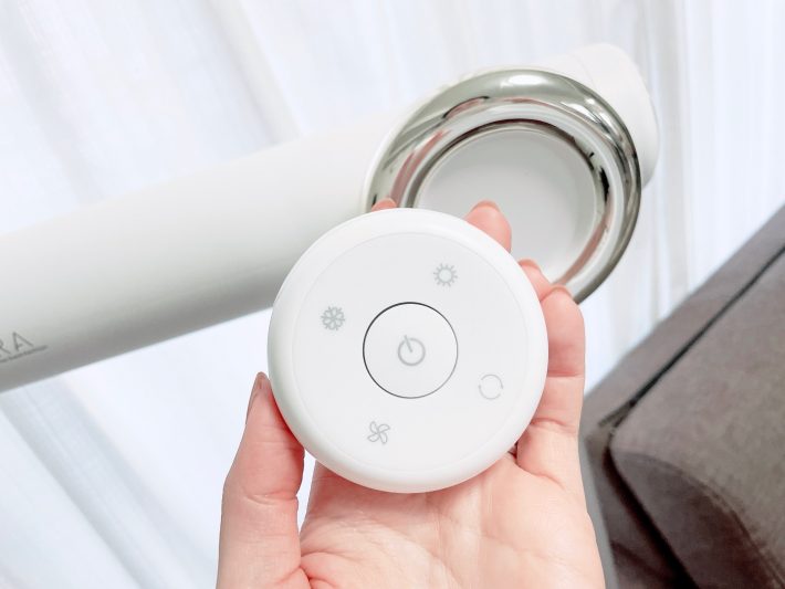 取り外しできるリモコンでモード切替可能