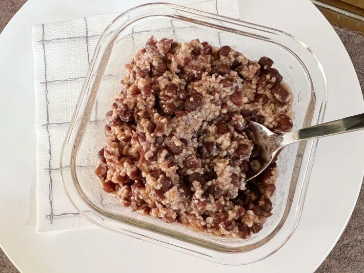 清潔な容器に移して粗熱を取る