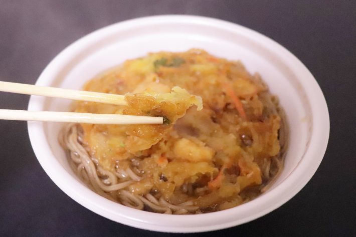 ローソン『海老かき揚げそば』