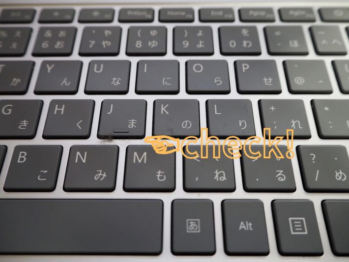 ほこりがたまっていたキーボード