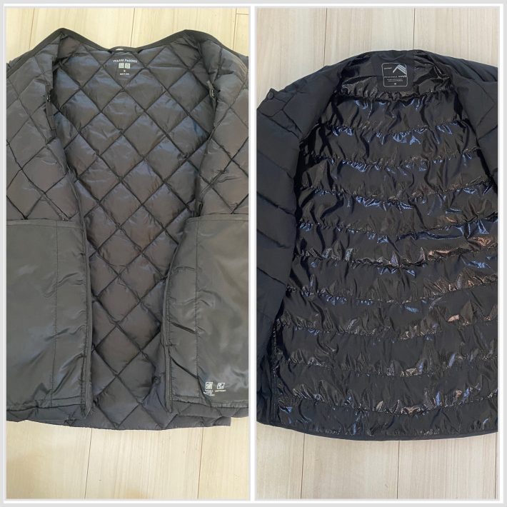 左：ユニクロ／右：ワークマン