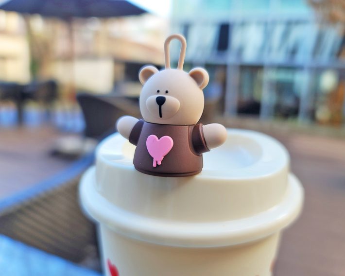 バレンタイン2023リユーザブルカップ専用ドリンクホールキャップベアリスタ（950円）