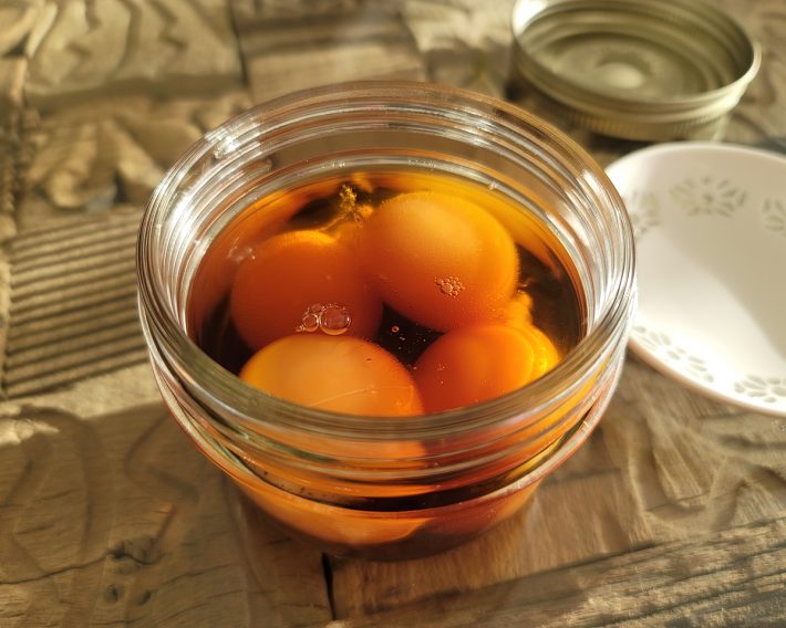 漬け込み前後で見た目の変化はそれほどわからない