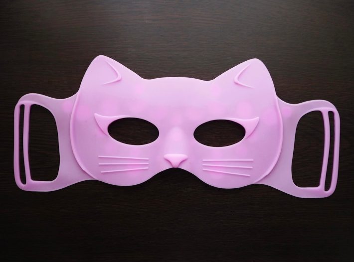 猫デザインのアイマスク