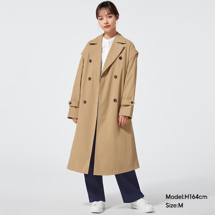 GUの２Wayトレンチコート