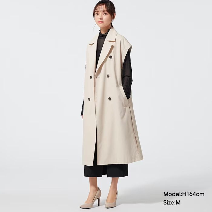 GUの２Wayトレンチコート