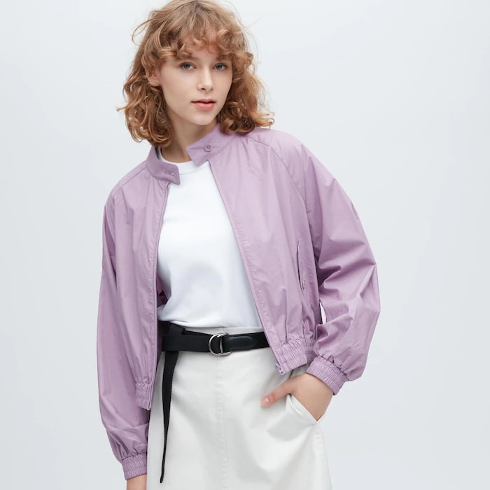 ユニクロのコットンショートブルゾン