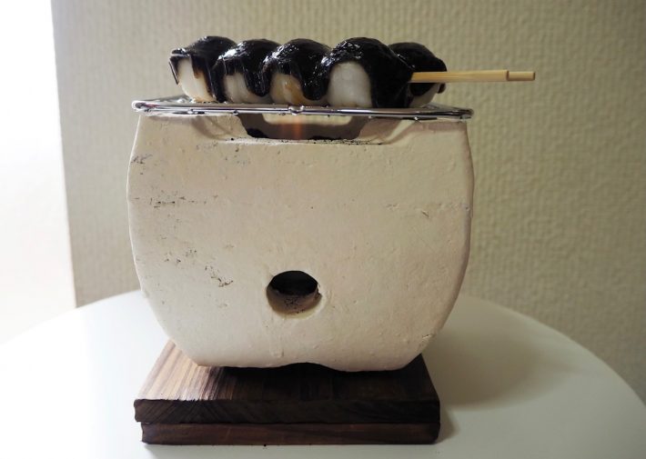 お団子を焼いてみた
