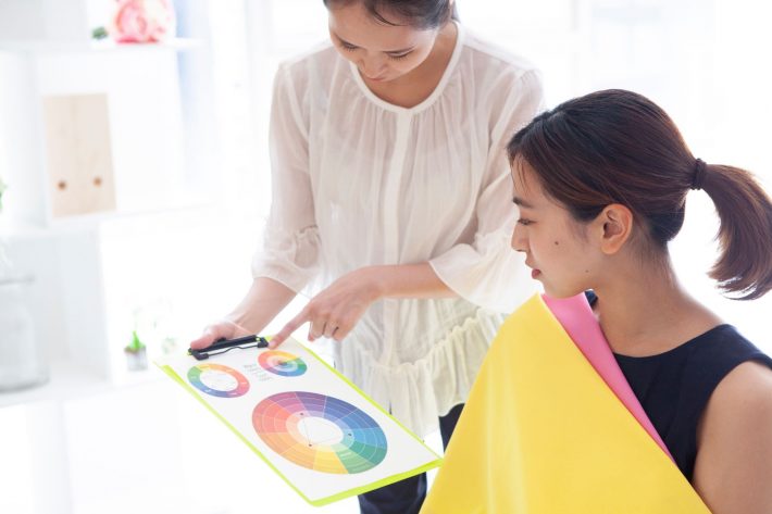 パーソナルカラー診断　ドレープ