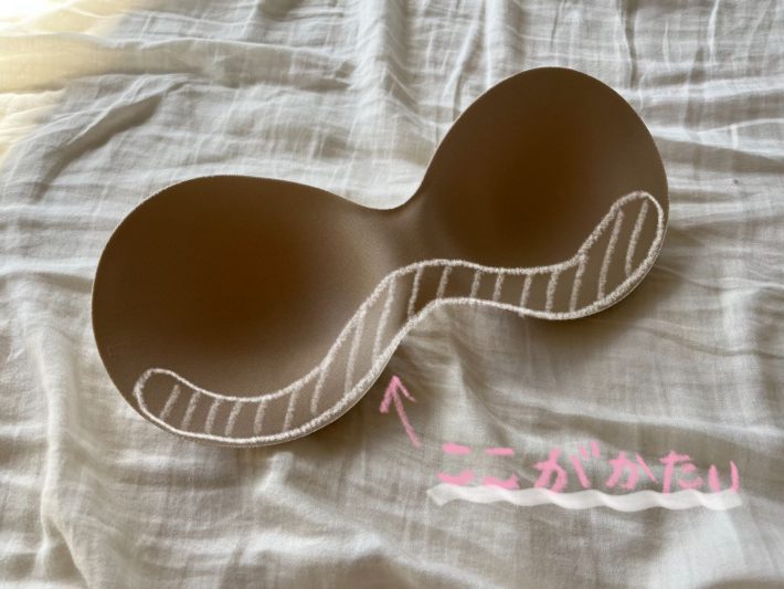 ピーナッツ型のパッド