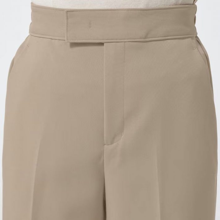 センタープレスストレートパンツ